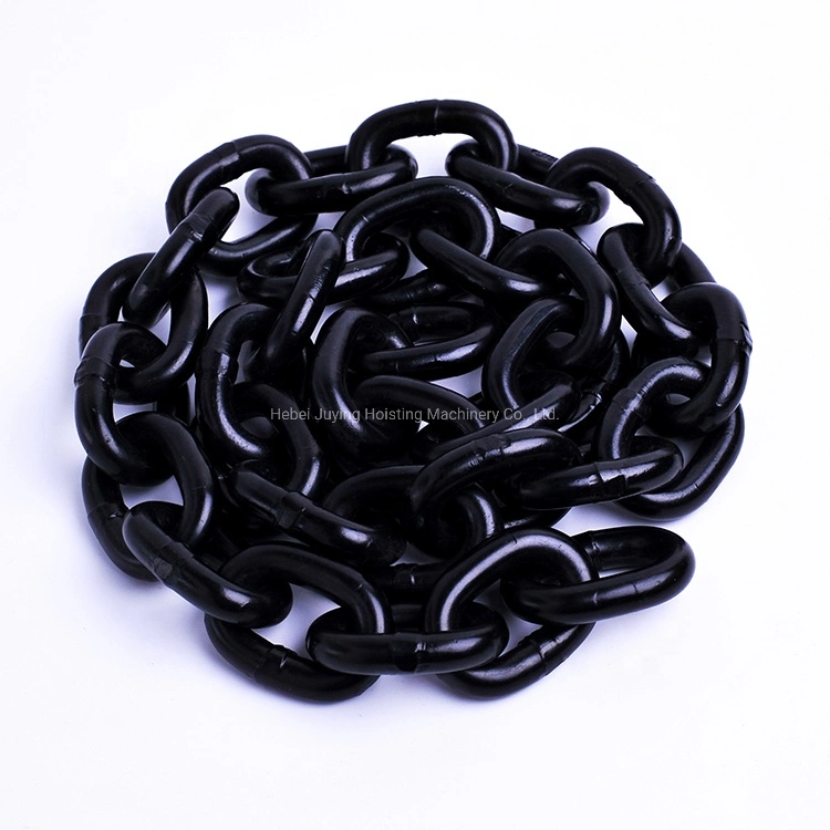 8*24mm G80 Black Oxidised/Painted/Plastic Powder Coated Lifting Chain