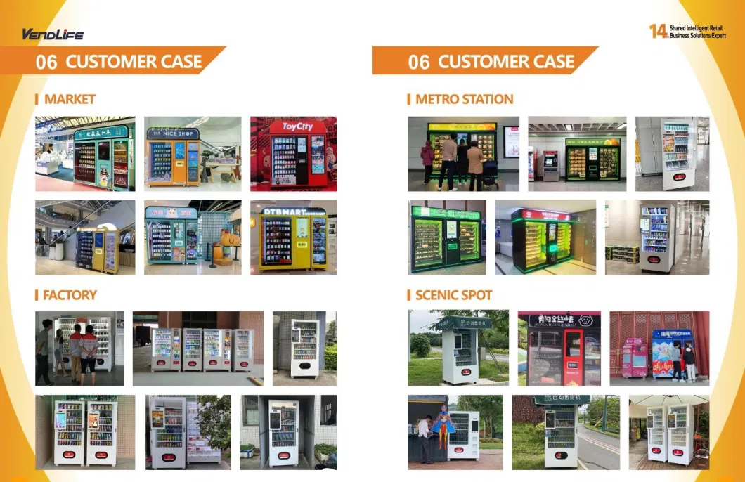 Fresh Salad Elevator Vending Machine with Belt Conveyor