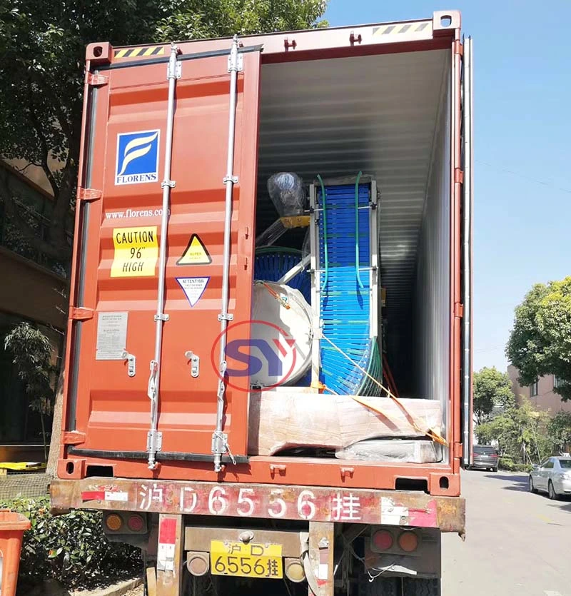 Vertical Transport Spiral Chute Screw Conveyor for Crates Cartons