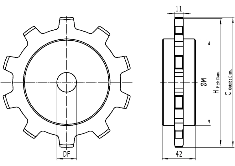 Haasbelts 1701tab Multiflex Chains for Bottle Transfer Conveyors