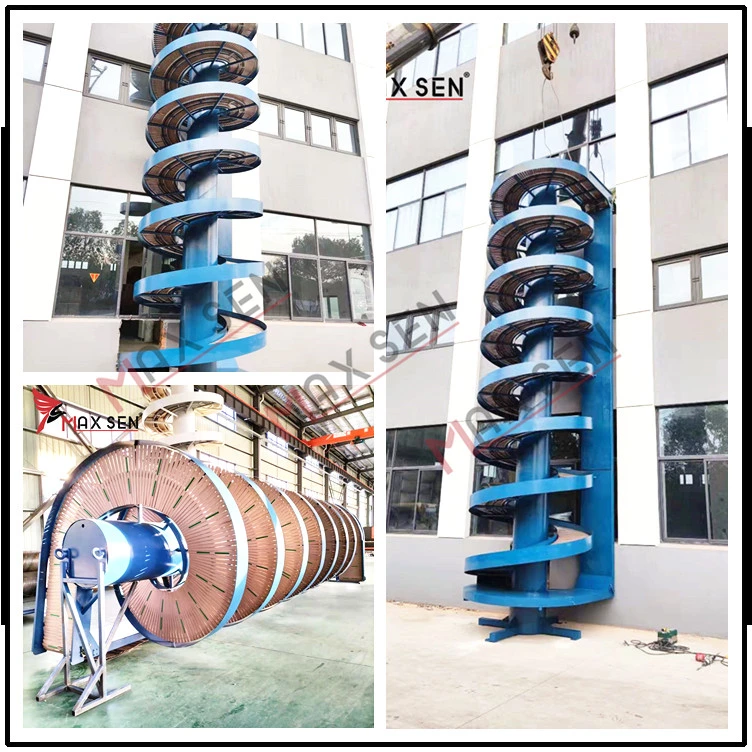 Maxsen China Factory Supply Spiral Conveyor for Carton Boxes Delivery Logistics Warehouse Automation Conveyor System Support