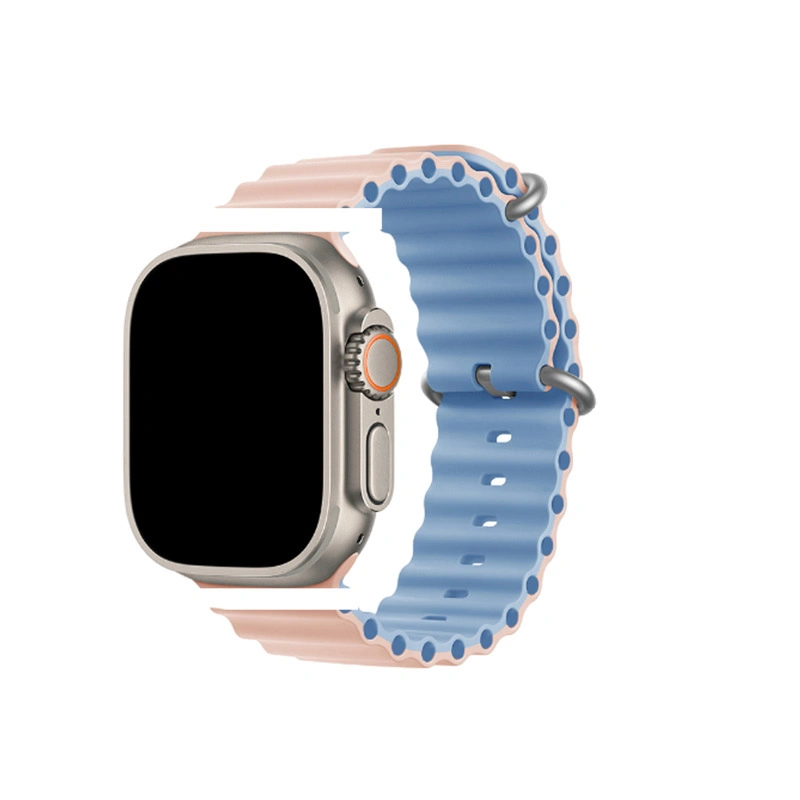 Suitable for Apple iWatch Marine Silicone Nylon Braided Wild Alpine Loop Applewatchs8 Watch Strap