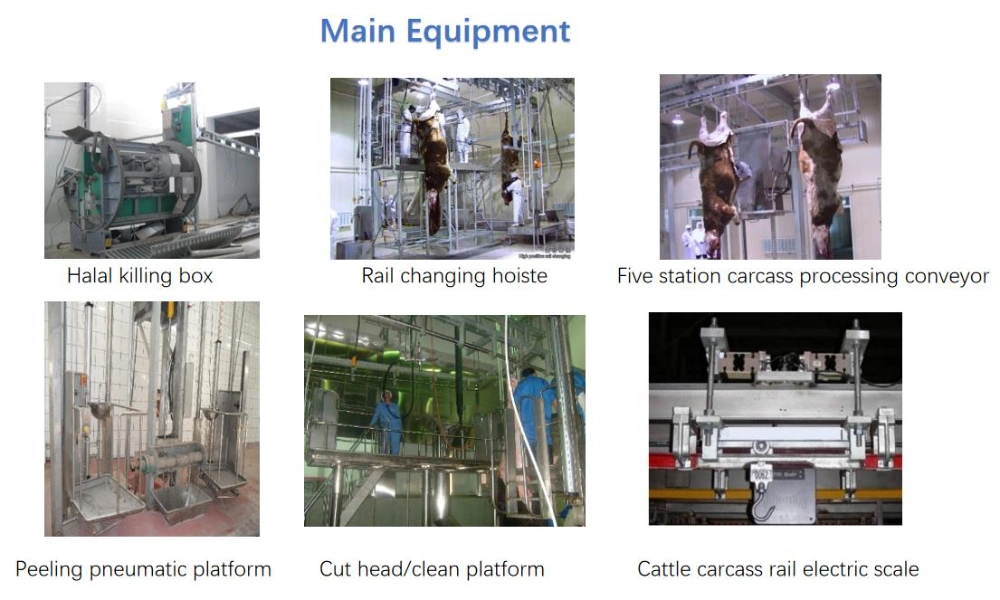Automatic Slaughtering Production Goat Cow/Cattle Slaughter Machine Price for Cattle Slaughterhouse