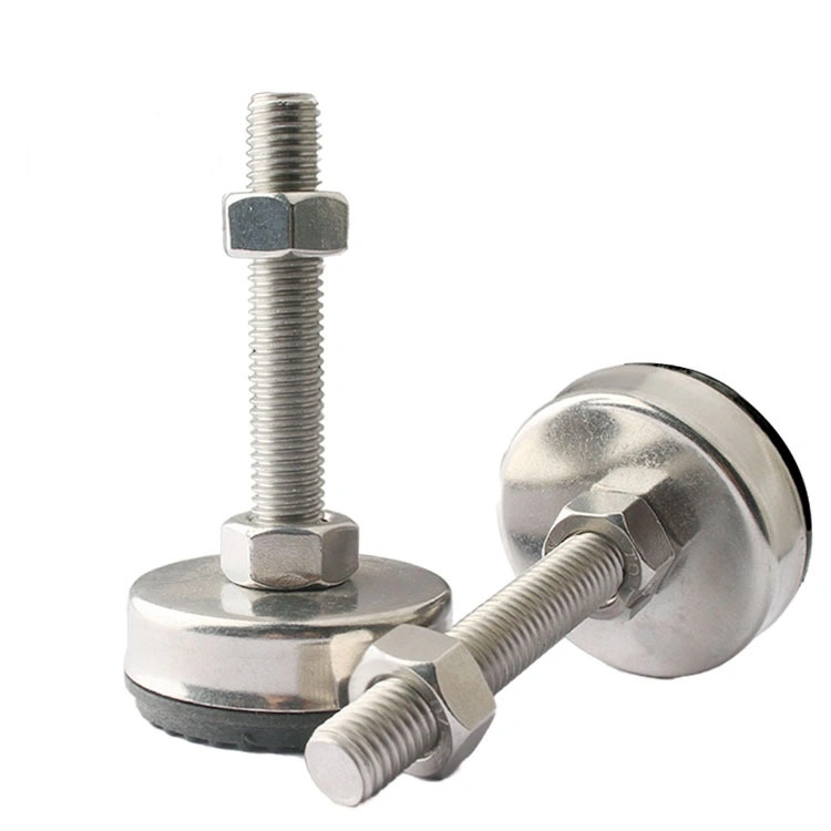 Huiding M16/M20/M24 Adjustabke Machine Leg Stainless Steel Mount Leveling Foot