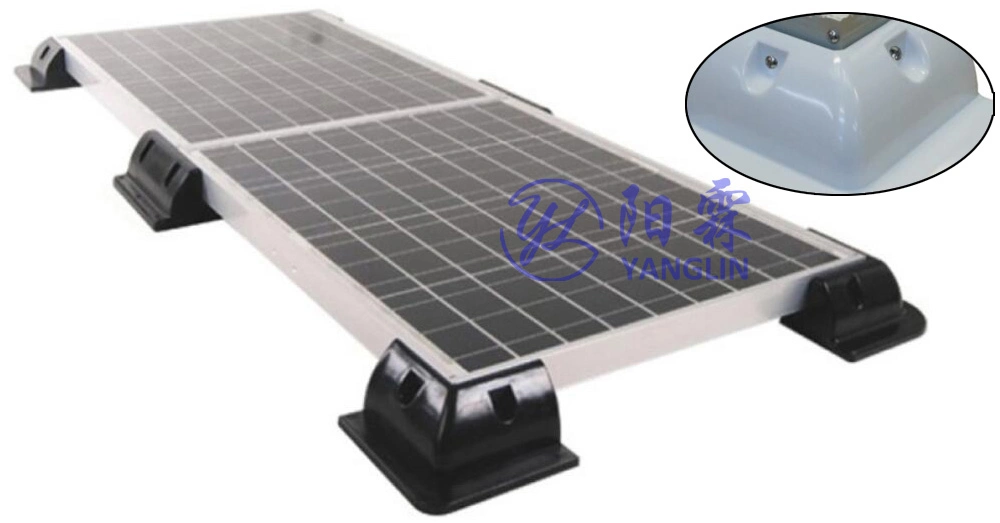 Solar Panel Frame Solar Mount Brackets Motorhome RV Touring Car Caravan ABS Black and White Null PV System Structure Accessories