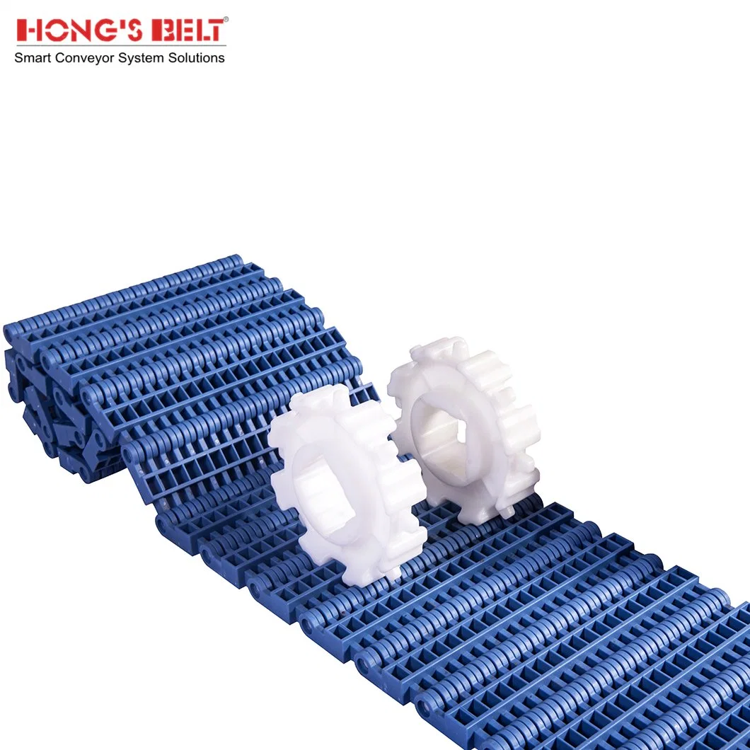 Hongsbelt Seafood Processing Industry Flush Grid Modular Plastic Conveyor Belt