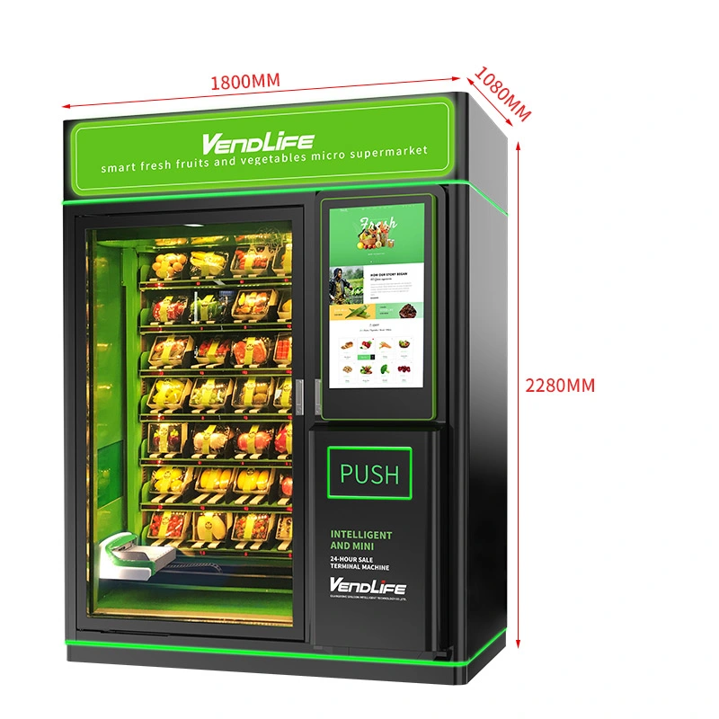 Fresh Salad Elevator Vending Machine with Belt Conveyor