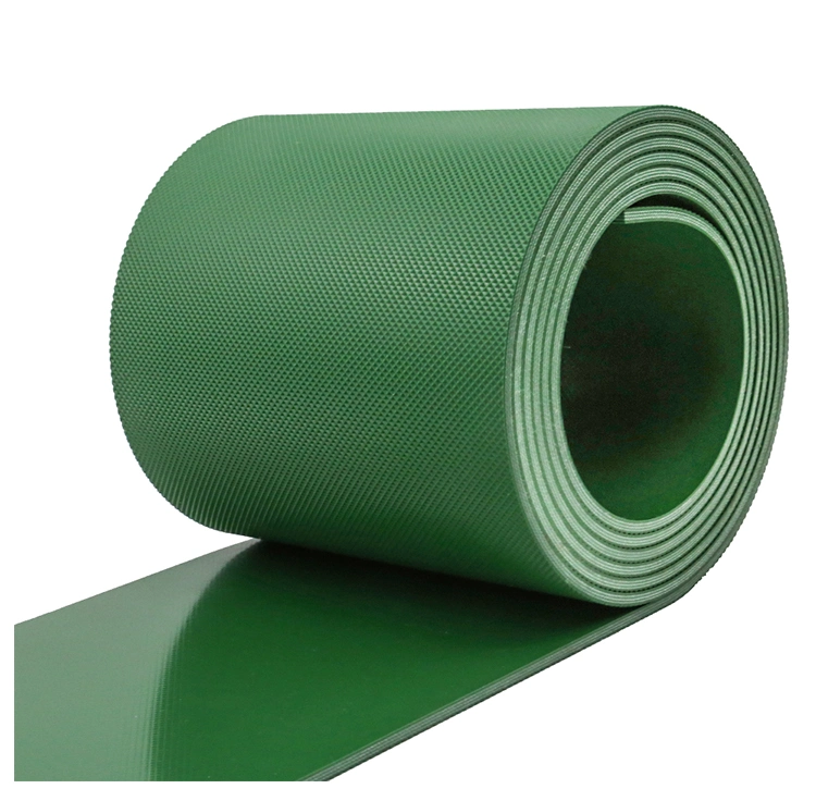 Factory Wholesale Square Shape PVC Belt Conveyor Belt Green White Black Guide