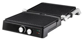 2000W Household Panini Maker 180 Degree Open Grill Press Grill with Adjustable Temperature Control Knob