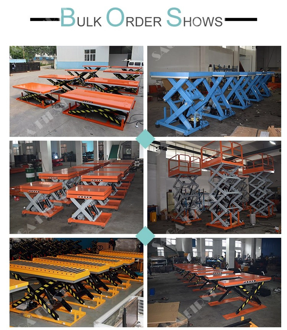 Hydraulic Roller Scissor Conveyor Lift for Furnature with Ce