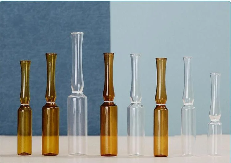 Amber Clear Glass Ampoule Bottles Pharmaceutical for Liquid