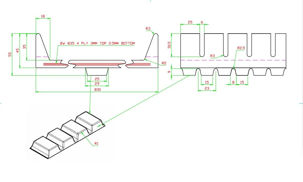 Bucket Elevator Conveyor Belt Abrasion 90mm3 Conveyor Belt Rough Top Conveyor Belt Solid Woven Conveyor Belt Pipe Conveyor Belt Fabric Conveyor Belt