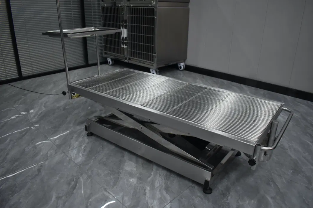 Constant Temperature Medical Equipment Stainless Steel Lifting Veterinary Operating Table