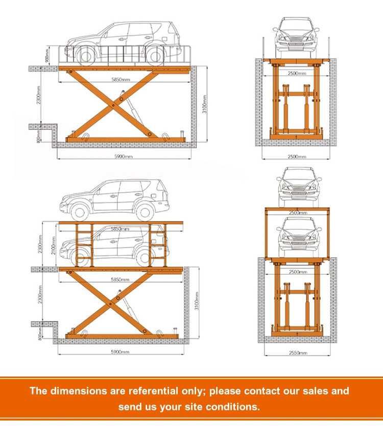 Car Elevator Automatic Parking Lift Vertical Conveyor Car Floor to Floor Lift