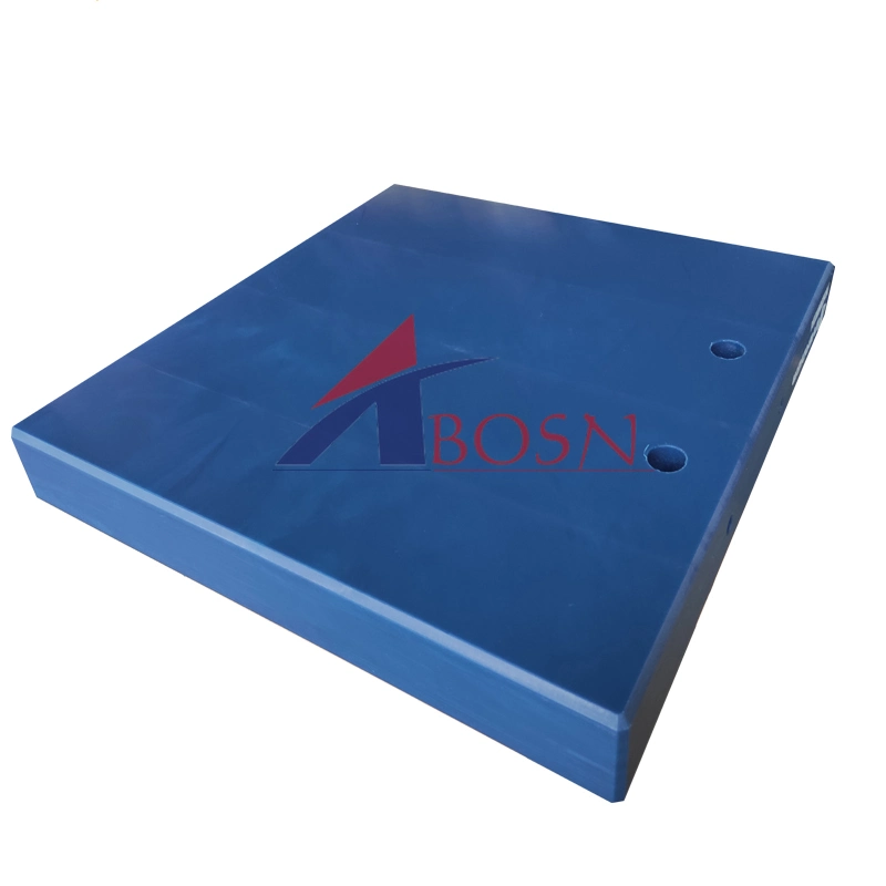 36&prime;&prime;x36&prime;&prime;x50mm Anti-Impact UHMWPE Plastic Crane Outrigger Pads