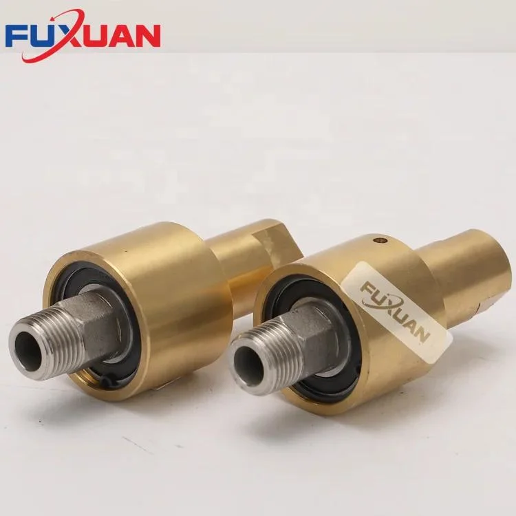 Brass Threaded Flange Connection High Speed Single Bidirectional Water Rotary Joint