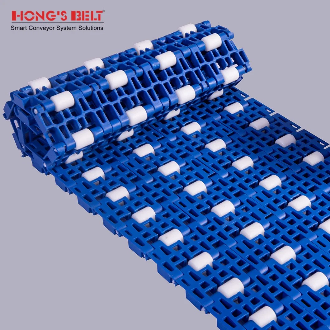 Hongsbelt HS-900c Roller Top Modular Plastic Conveyor Belt for Box Transporting