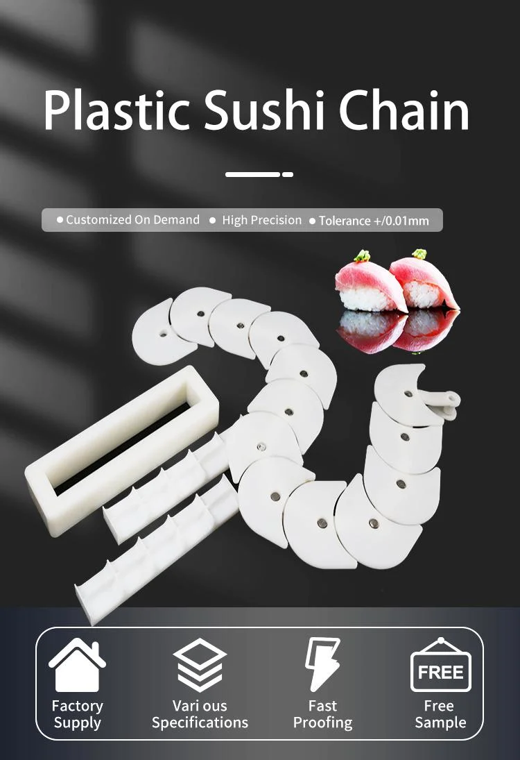 Factory Directly Sushi Plastic Top Chains for Restaurant Conveyor, Conveyor Belt Sushi