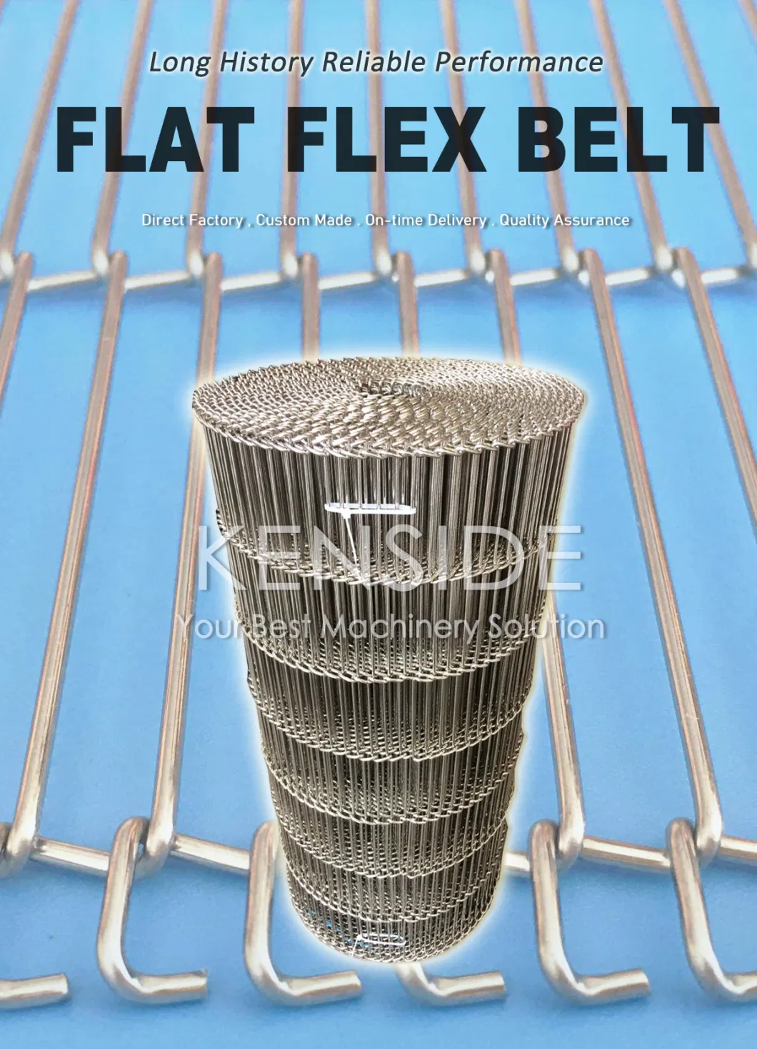 Stainless Steel Flat Flex Wire Mesh Conveyor Belt for Carrying Conveying Use