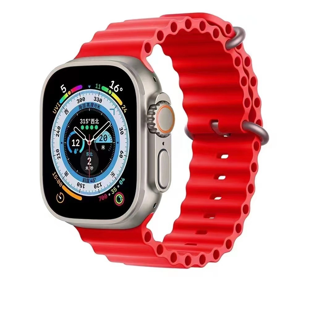 Suitable for Apple iWatch Marine Silicone Nylon Braided Wild Alpine Loop Applewatchs8 Watch Strap