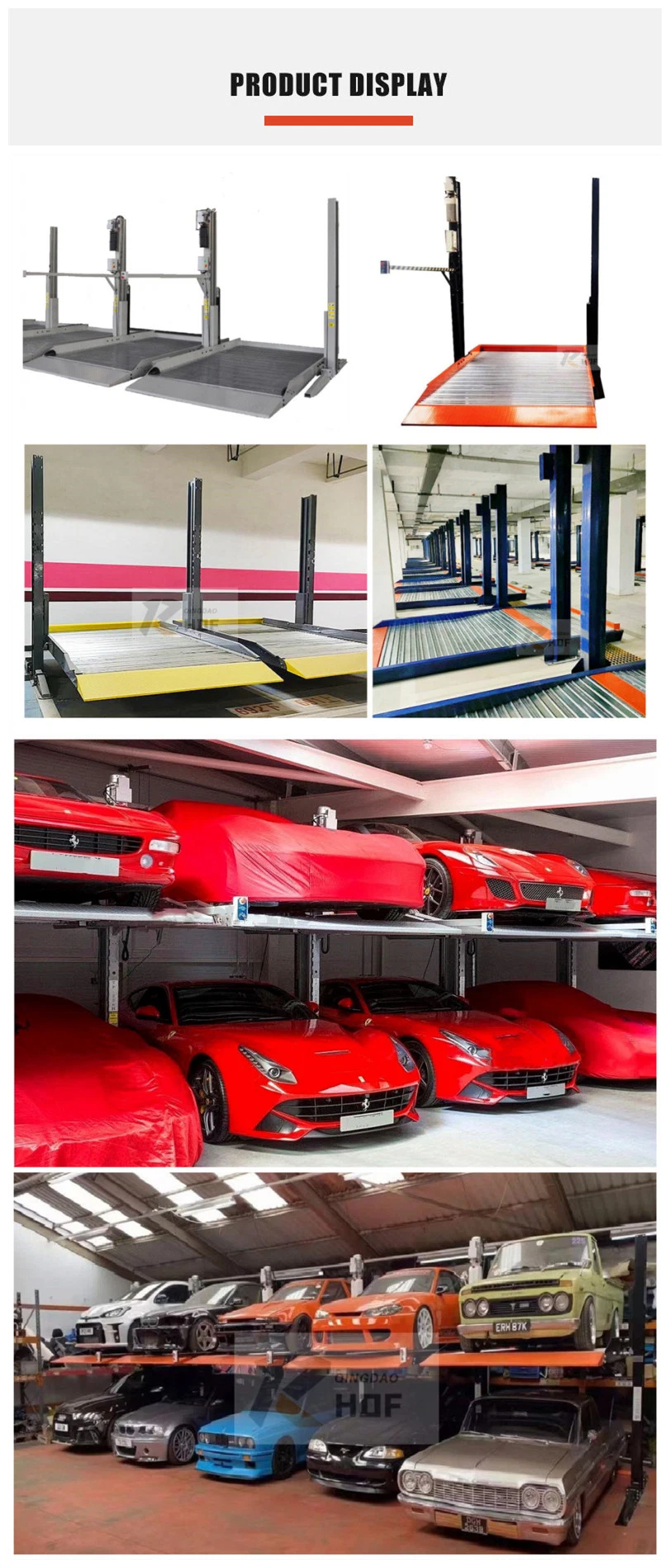 Elevator Automatic Vertical Conveyor Car Lift Hydraulic System Parking Lift