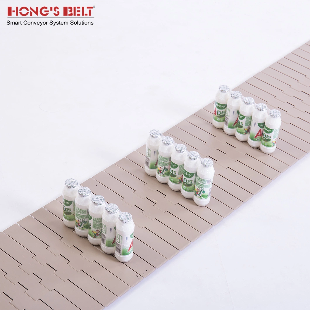 Hongsbelt 821-K1200 Plastic Chain Conveyor Slat Conveyor Belt Plastic Table Top Chain