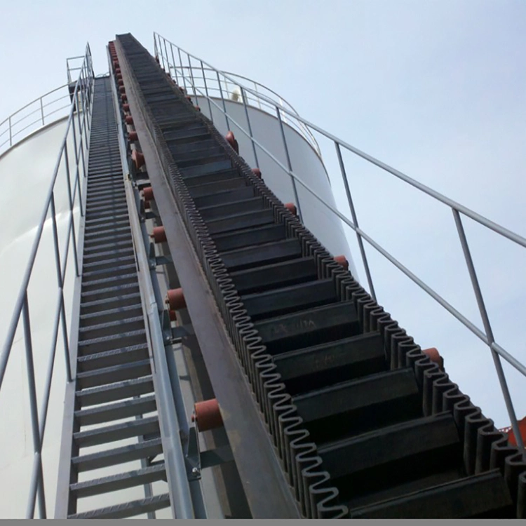 Factory Fire Resistant Grain Transport Rubber Price Belting Sidewall Belt Conveyor System