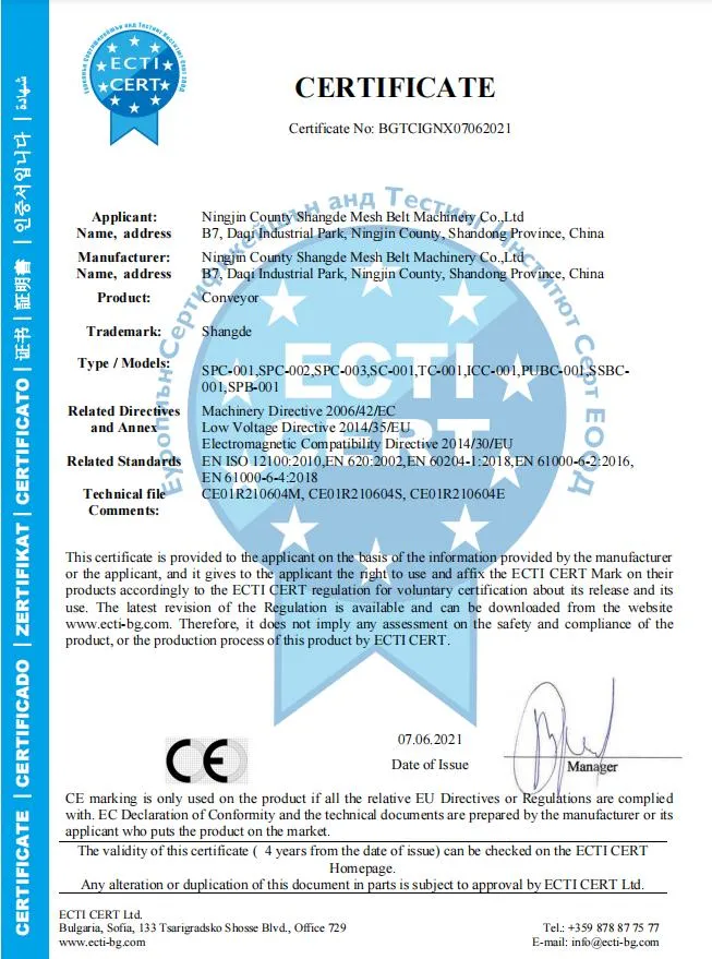 SUS304 Welded Edge Flat Wire Belt for Tunnel Oven