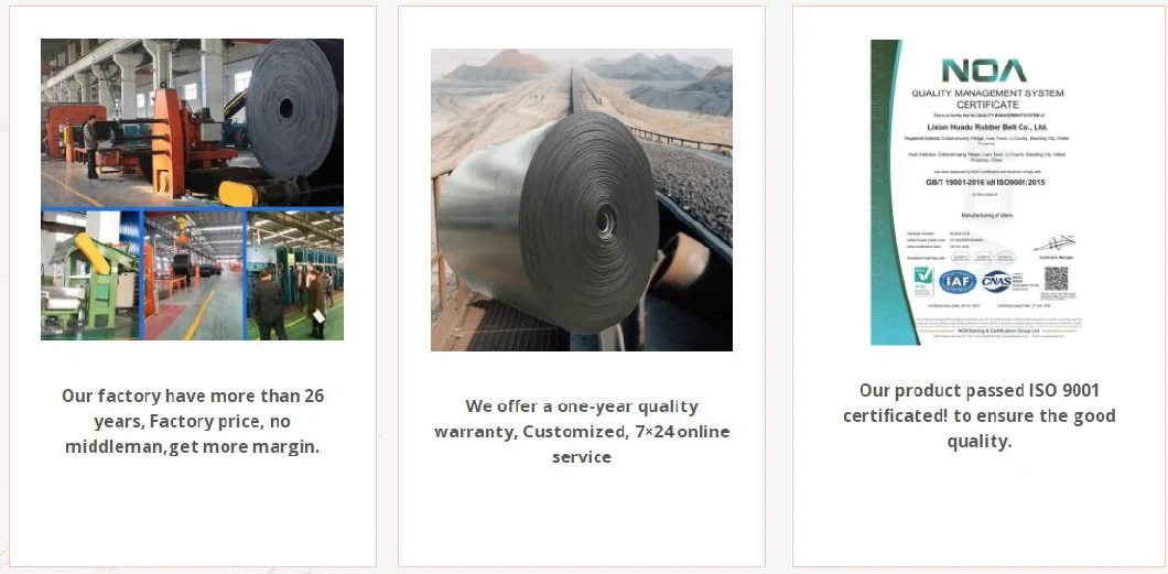 Stone Crusher Factory Price Polyester Rubber Ep Conveyor Belt