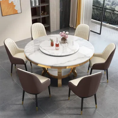 New Design Turkish Dining Room Ceramic Tile Top Sintered Stone Table Top Dining Table Dining Room Sets