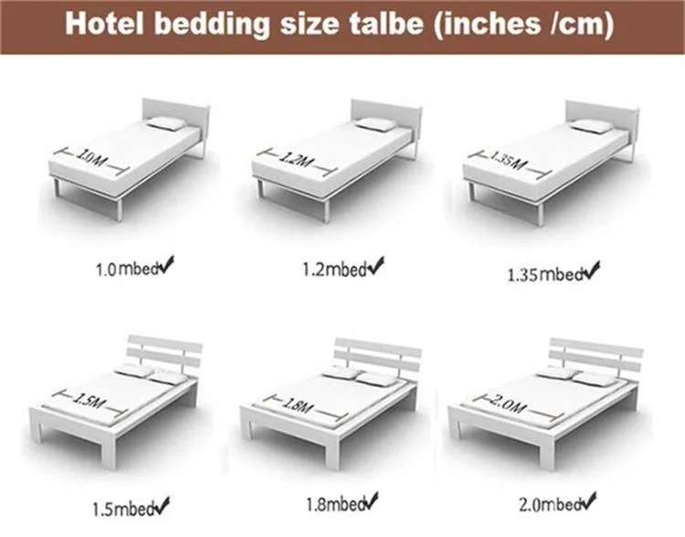 Durable Luxurious Bed Sheet Customized Hotel Bedding
