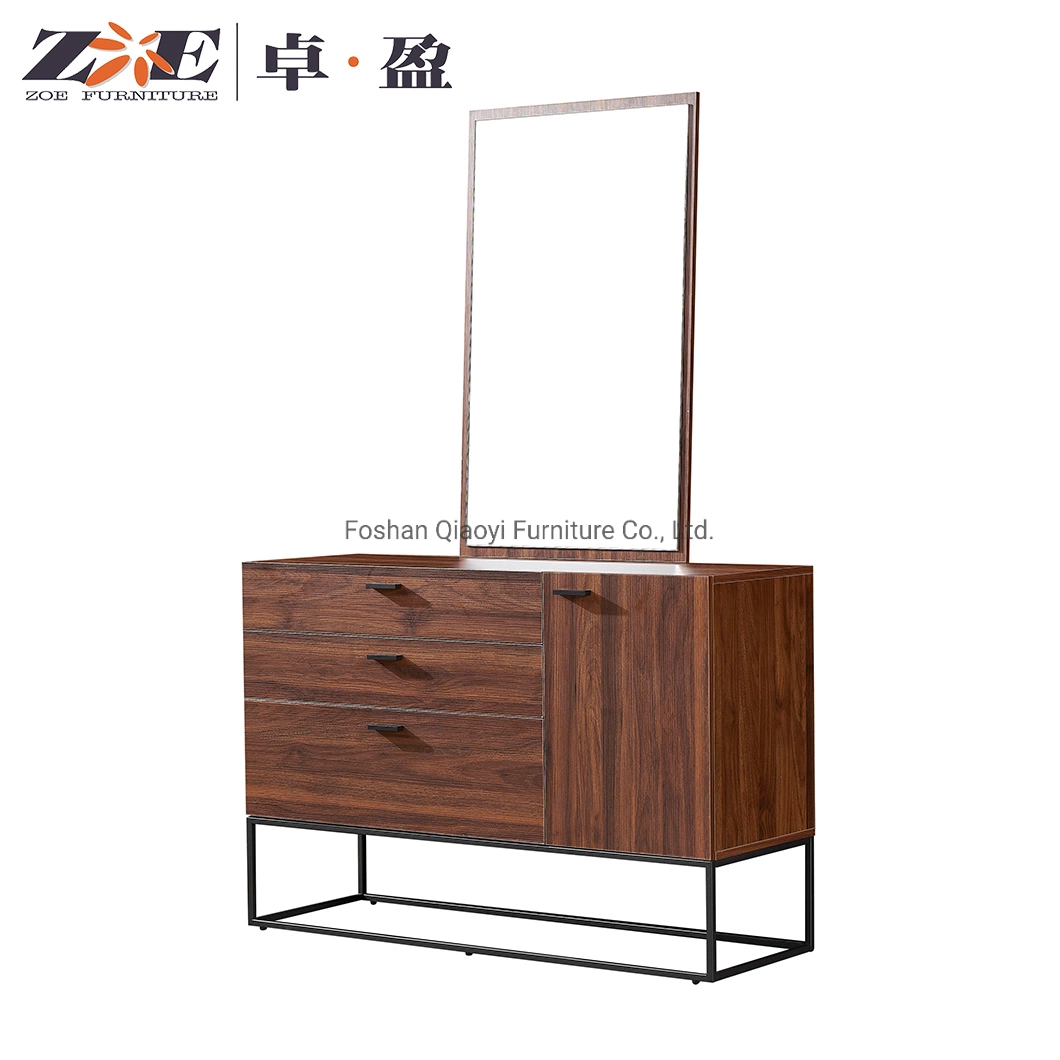 Luxury Mirrored Dress Table MDF Bed Headboard King Size Bedroom Furniture