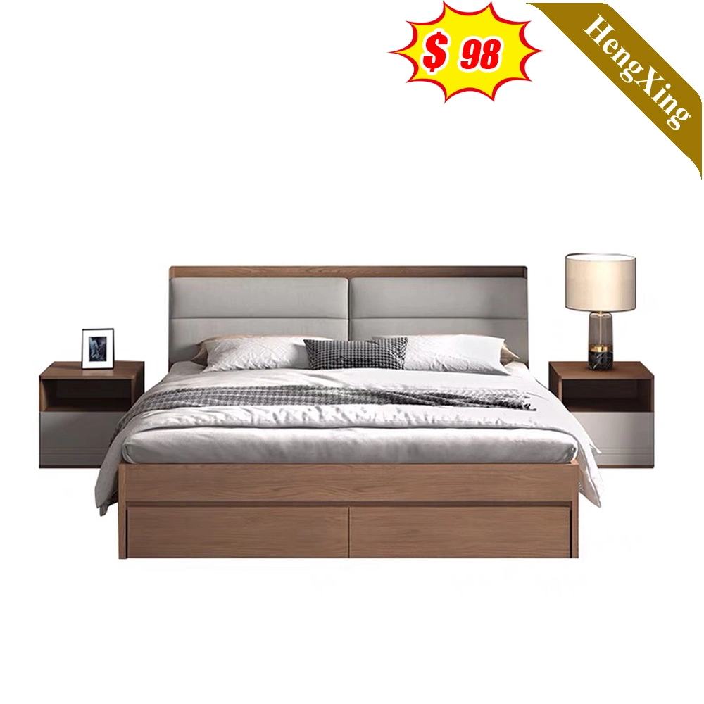 Brand New Luxury Modern Bedroom Sets Furniture Wood Wall Sofa Storage Hotel Home Bed