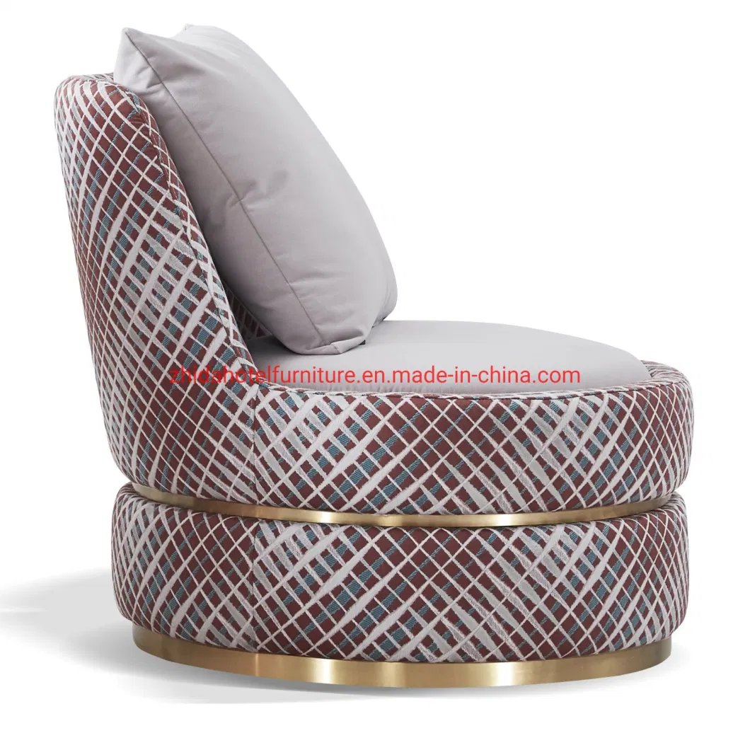 Luxury Modern Upholstered Fabric Arm Chair for Living Room