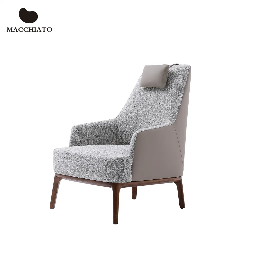 Chinese Modern Living Room Armchair Bedroom Armchair Older-Friendly Armchair