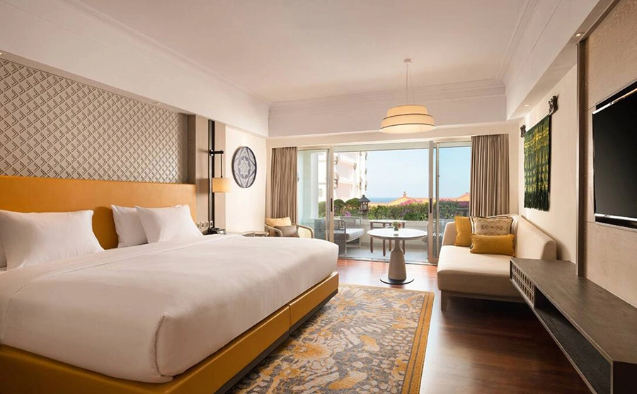 Hilton Bali Resort Pool Villa Guest Room Luxury King Bed Suite 5 Star Hotel Bedroom Furniture Sets