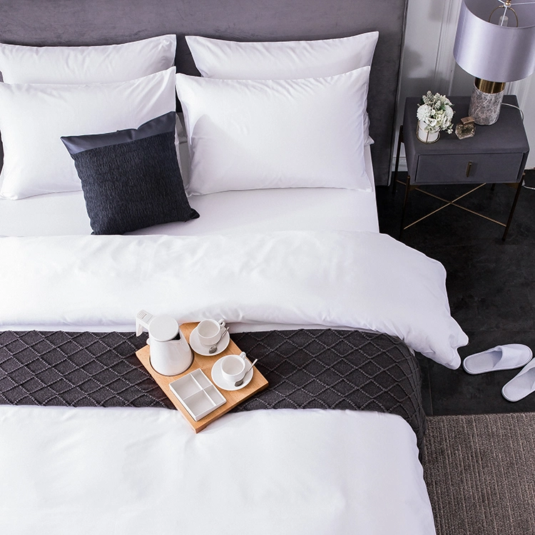 OEM Design 200tc Hotel Linen 100% Cotton 4PCS Bedding Set