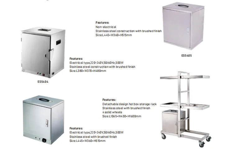 Hotel Guestroom Food Warmer Hot Box Storage Rack