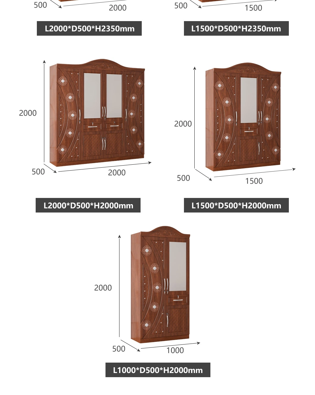 Wardrobe Cabinet Fitted Wardrobes Bedroom Unit 2 Door Armoire