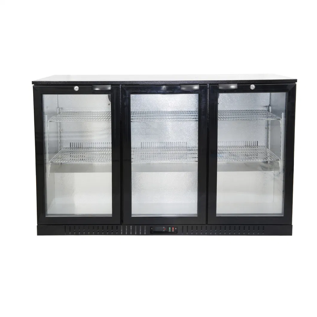 320L Silent Black Bar Super Quiet for Bedrooms Hotels Guesthouses LED Light and Lockable Low Energy Consumption Cooler