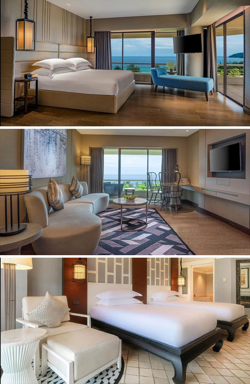 Export Europe High Quality Modern Hospitality Interior Furniture for 5 Star Hilton Resort Hotel Bedroom