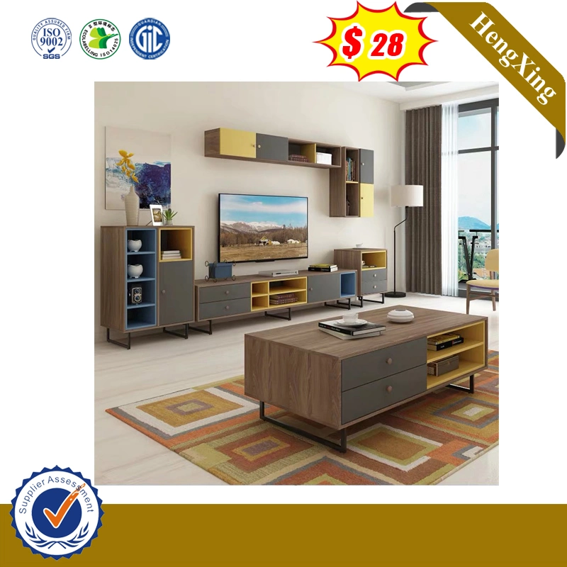 Fashion Glossy Bedroom Luxury Particle Board Metal Mahogany Garranty Quality Table Furniture (Hx-8nr0988)