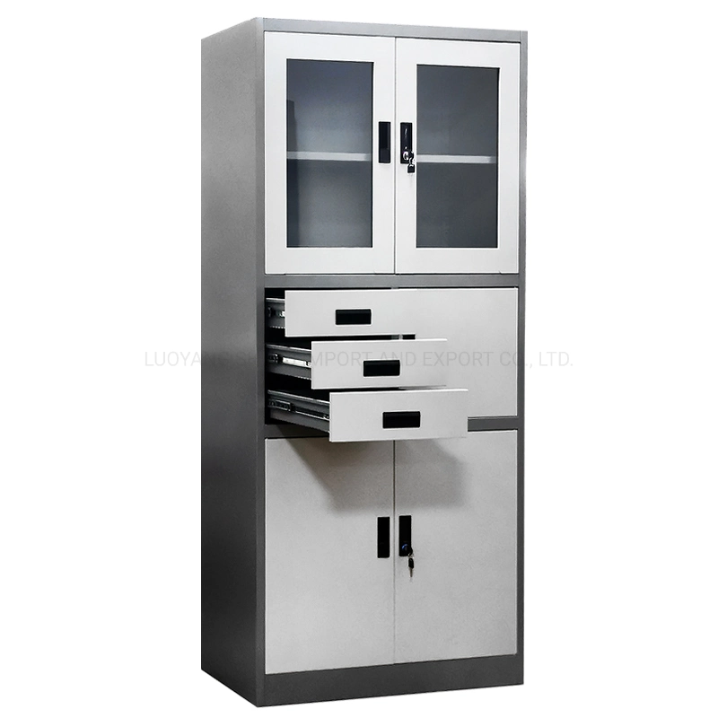 Assembled Steel Office Cabinet Iron Files Storage Cabinet Filing Metal Drawer Cabinet Furniture