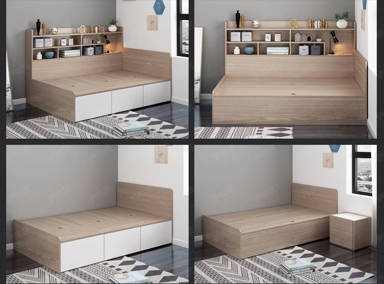 Family Furniture Bedroom Furniture with Drawers Small Plant Cabinets Multifunctional Children Bed