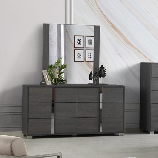 Nova Matt Grey Oak Bedroom Collection Hotel Bed Home Wooden Bedroom Furniture Sets