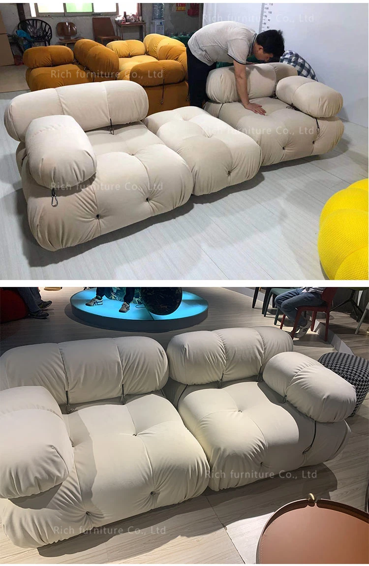 Living Room Furniture New Corner L Shaped Sofa Couch Set Luxury Modern White L Shape Sofa Sectional DIY Tufted Sofa