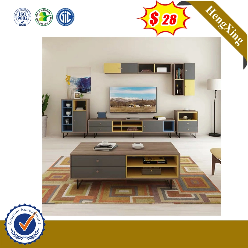Fashion Glossy Bedroom Luxury Particle Board Metal Mahogany Garranty Quality Table Furniture (Hx-8nr0988)