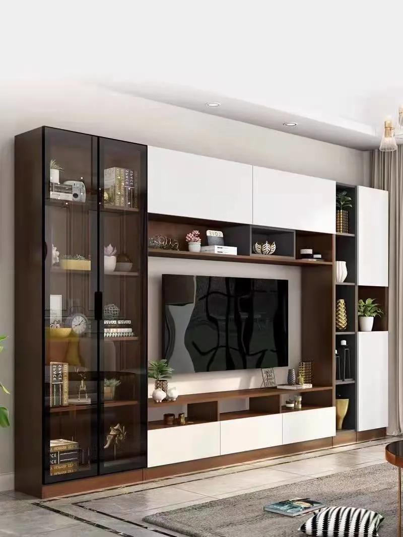New Design Light Luxury TV Wall Unit Modern TV Stand Cabinet