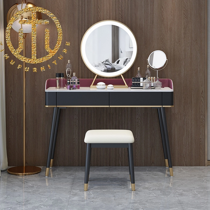 Light Luxury Bedroom Rock Plate Nordic Small Family Simple Dressing Table
