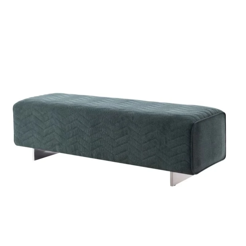 Bed End Stool Bench Luxury Bedroom Hotel Guestroom Furniture Bench Ottoman Velvet Home Apartment